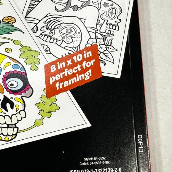Crayola Art With Edge Sugar Skulls Brain Candy Coloring Book 32 Pages New - Picture 6 of 8